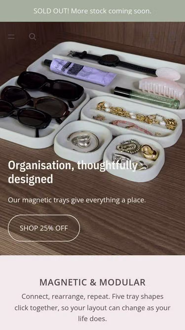 Screenshot of holli.store
