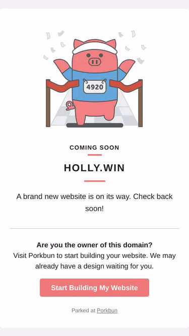 Screenshot of holly.win