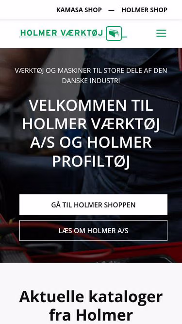 Screenshot of holmer.dk
