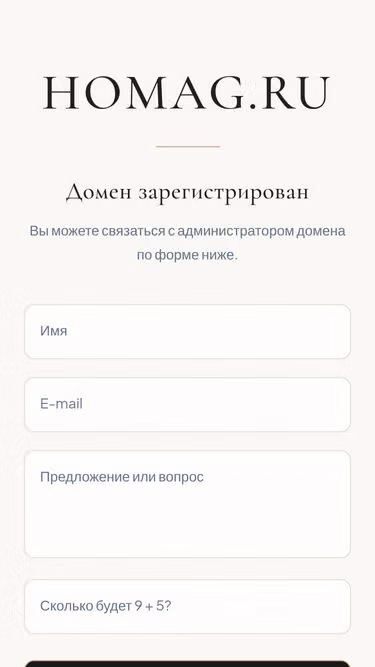 Screenshot of homag.ru