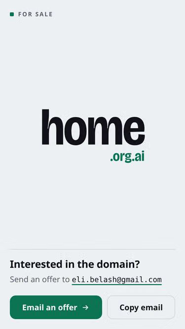 Screenshot of home.org.ai