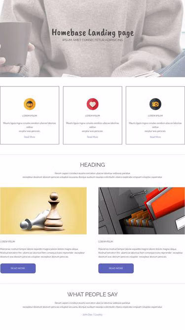 Screenshot of homebase.se