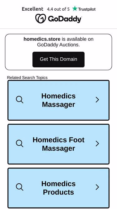 Screenshot of homedics.store