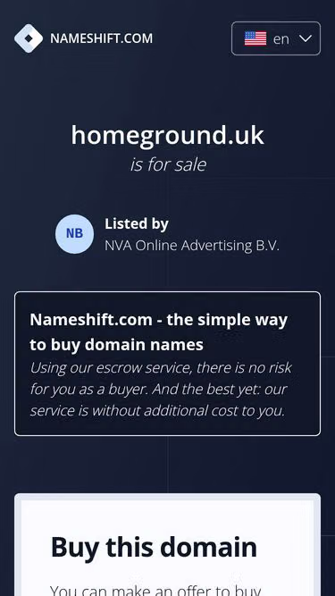 Screenshot of homeground.uk