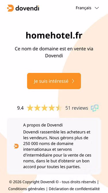 Screenshot of homehotel.fr