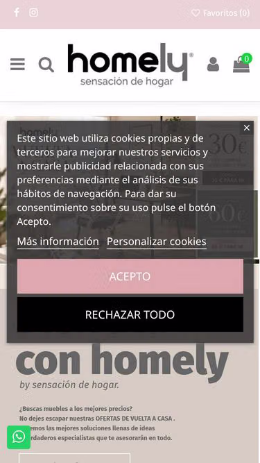 Screenshot of homely.es