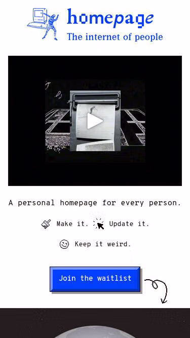 Screenshot of homepage.so