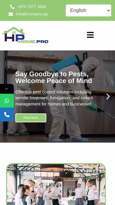 Screenshot of homepro.qa