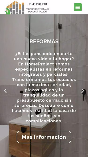 Screenshot of homeproject.es