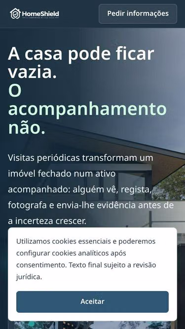 Screenshot of homeshield.pt