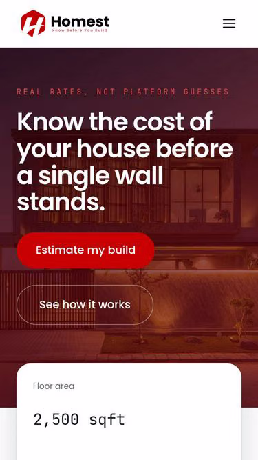 Screenshot of homest.pk