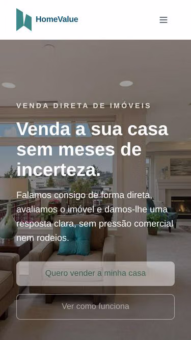 Screenshot of homevalue.pt