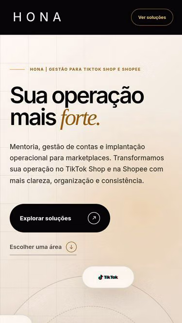 Screenshot of hona.com.br