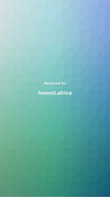 Screenshot of honest.africa