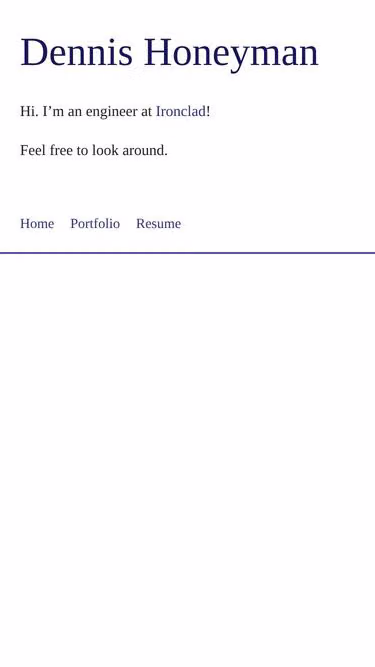 Screenshot of honeyman.xyz