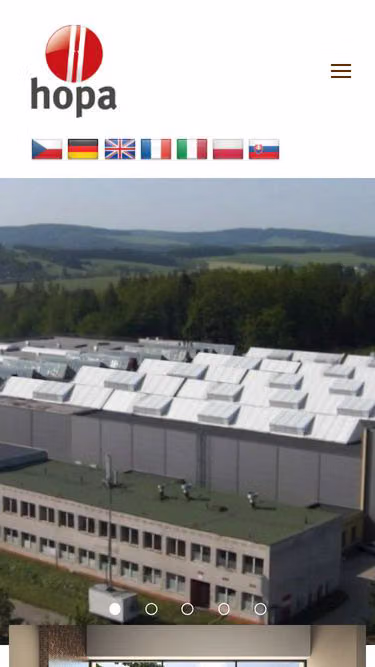 Screenshot of hopa.cz