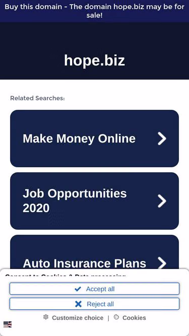 Screenshot of hope.biz