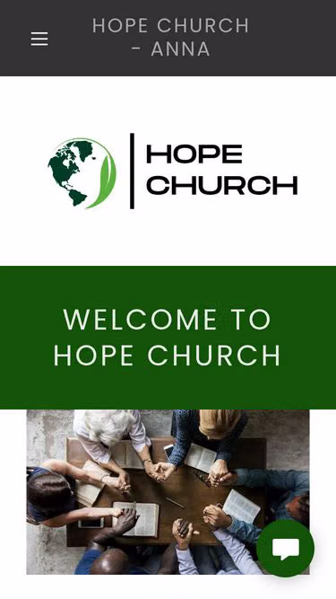 Screenshot of hopechurch.family