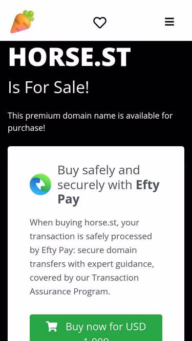 Screenshot of horse.st