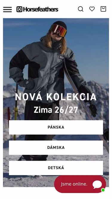 Screenshot of horsefeathers.sk