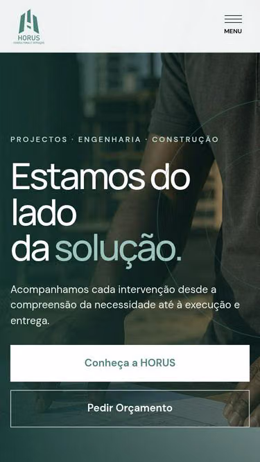 Screenshot of horus.co.mz