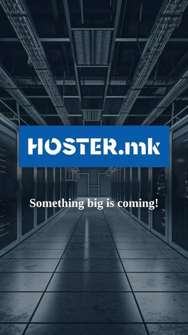 Screenshot of hoster.mk