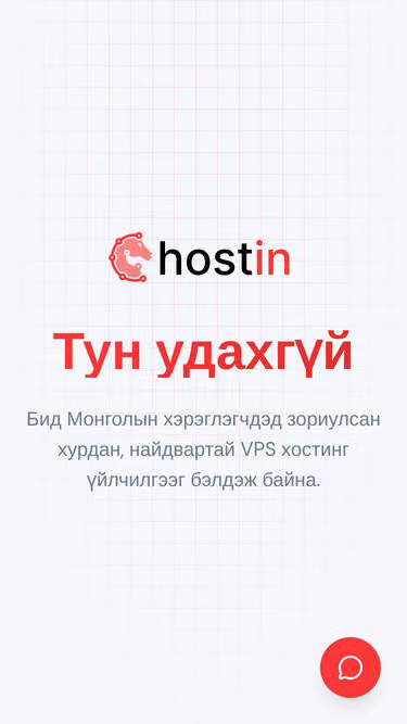 Screenshot of hostin.mn