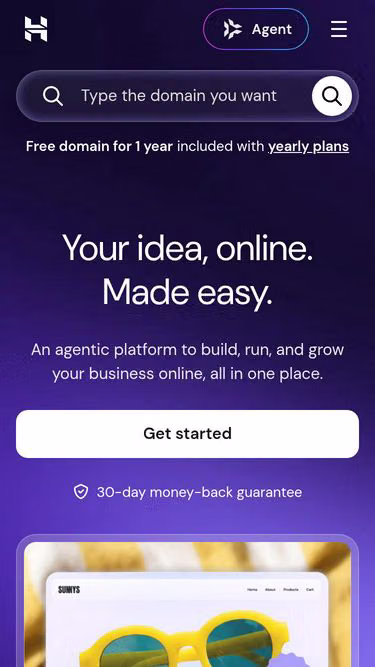 Screenshot of hostinger.co.nz