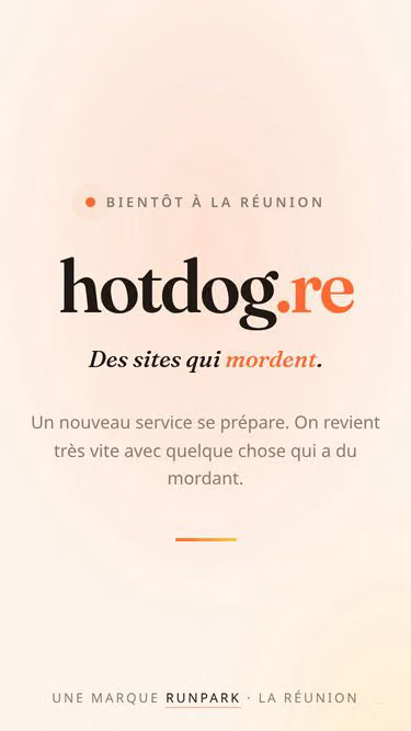 Screenshot of hotdog.re