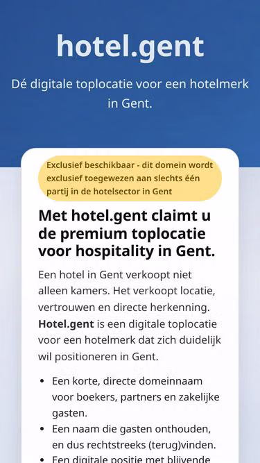 Screenshot of hotel.gent