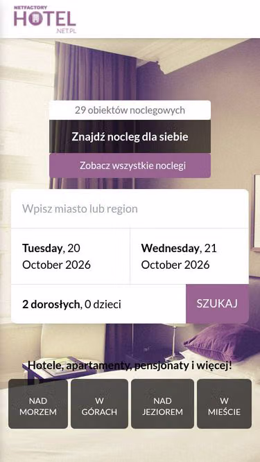 Screenshot of hotel.net.pl