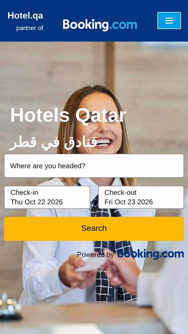 Screenshot of hotel.qa