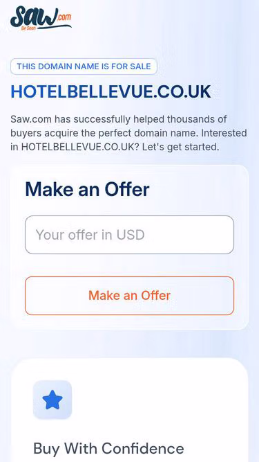 Screenshot of hotelbellevue.co.uk