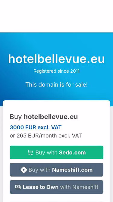 Screenshot of hotelbellevue.eu