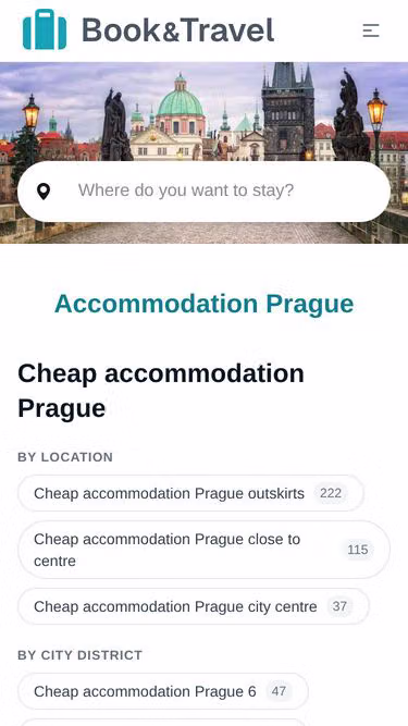 Screenshot of hotele.cz