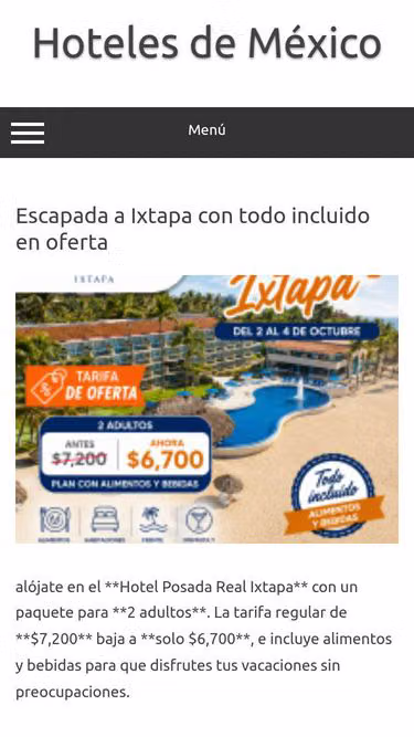 Screenshot of hoteles.ws