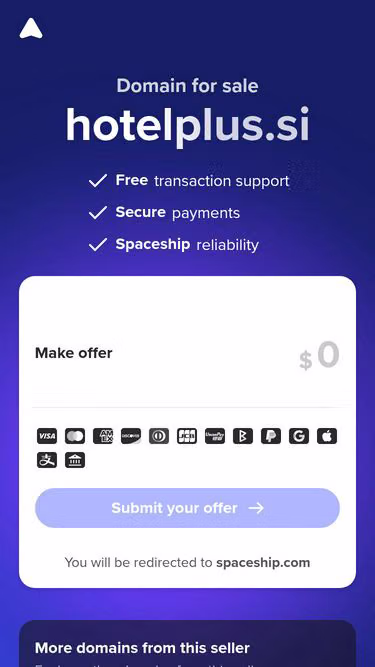 Screenshot of hotelplus.si