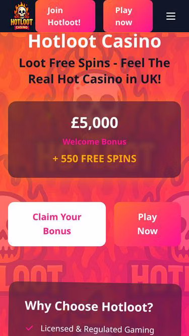 Screenshot of hotloot.co.uk