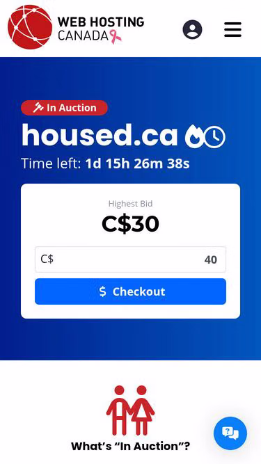 Screenshot of housed.ca