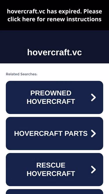 Screenshot of hovercraft.vc