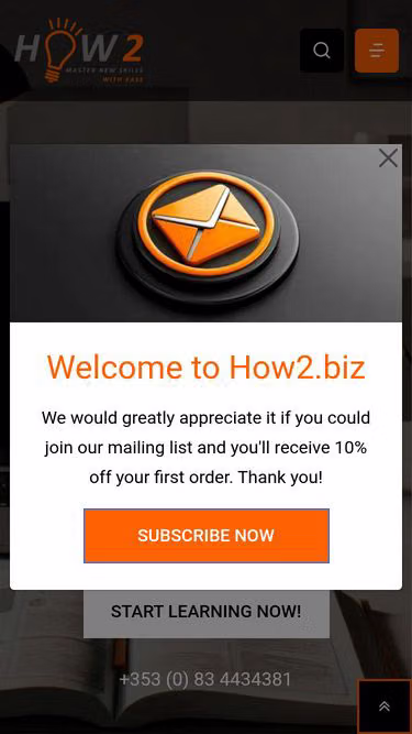 Screenshot of how2.biz
