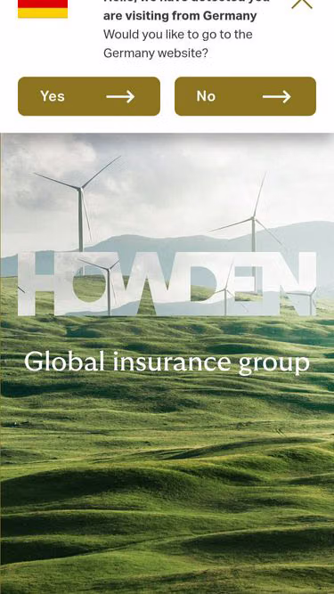 Screenshot of howdenbroking.be