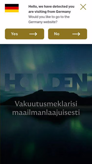 Screenshot of howdenbroking.fi