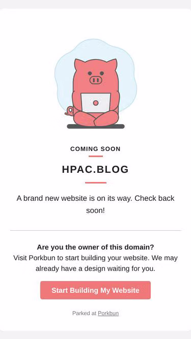 Screenshot of hpac.blog