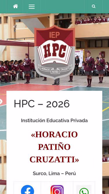 Screenshot of hpc.edu.pe