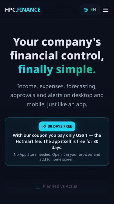 Screenshot of hpc.finance
