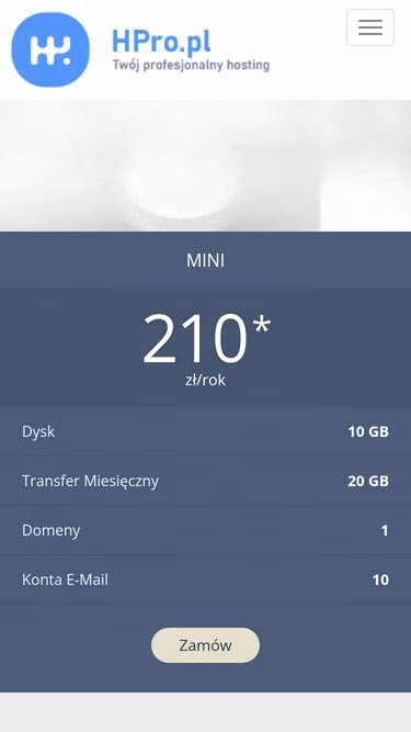 Screenshot of hpro.pl
