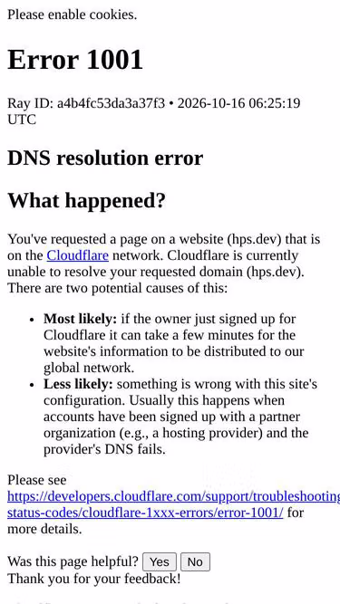 Screenshot of hps.dev