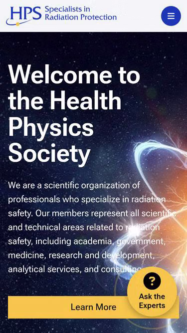 Screenshot of hps.org