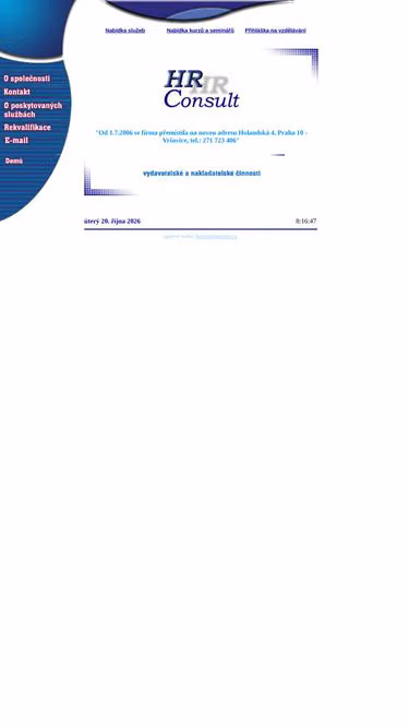 Screenshot of hrconsult.cz